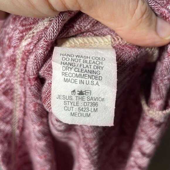 Lollipop Star Size M Burgundy Ribbed Lightweight Knit Long Sleeve V Neck Dress - Picture 7 of 9